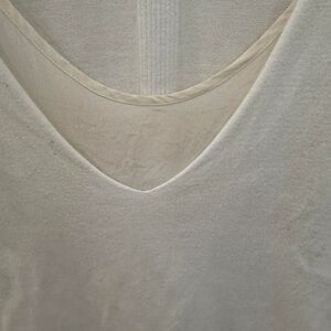 Compoir des Cottonier Women's White Cotton and Silk T-shirt